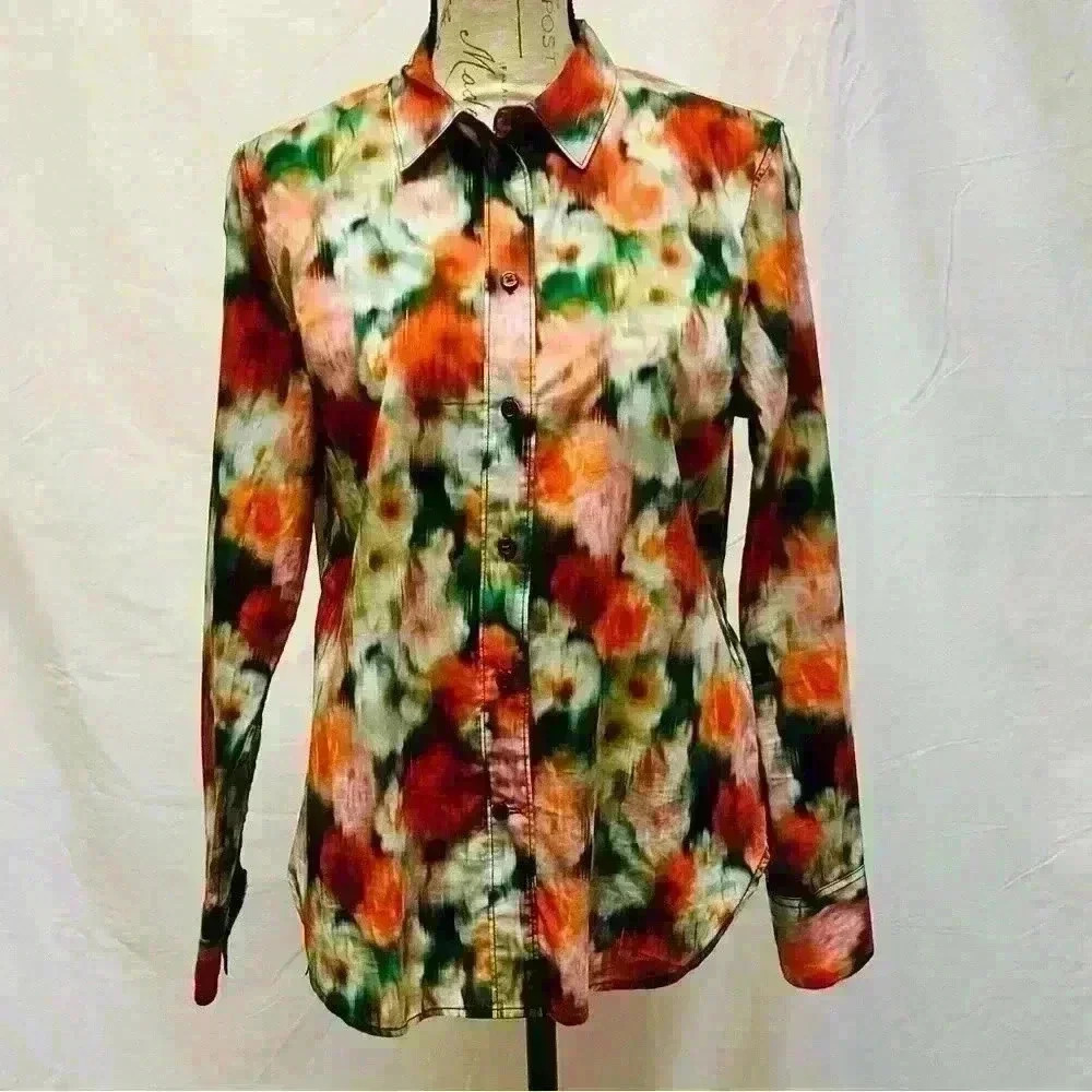 J. Crew  Liberty Arts Hazy Days Floral Print
Slim Fit Button Down Size 6